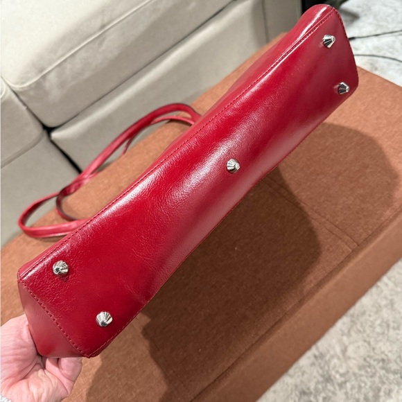 Wilson’s leather, Elegant Red Leather Shoulder Bag, never used - Picture 2 of 5